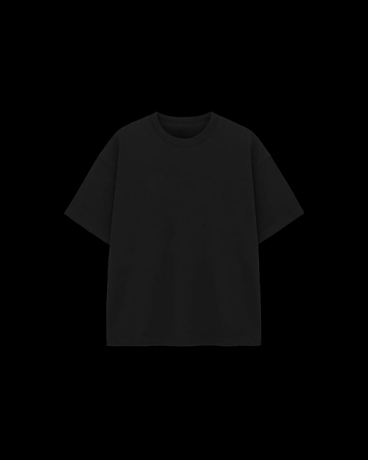 Custom black oversized T-shirts